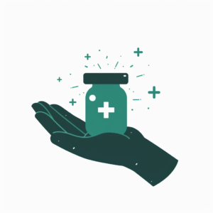 a hand holding a jar