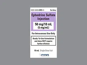 Ephedrine Sulfate (Pressors)