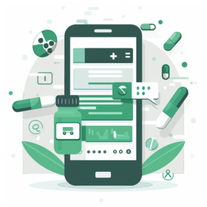 a cellphone with a medical application