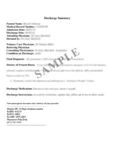 Discharge Summary: General Format