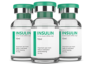 Three Insulin Bottles