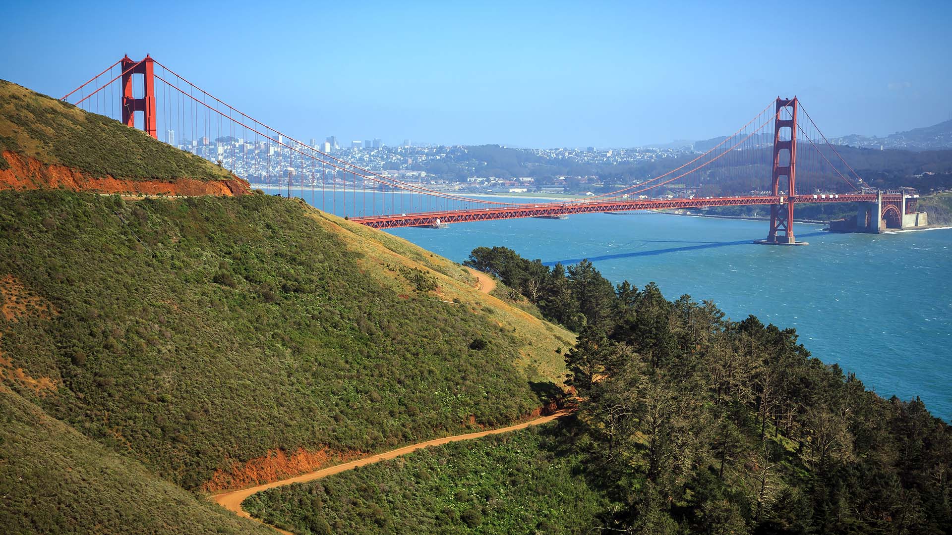 The Golden Gate Bridge in San Francisco, symbolizing the bridge to affordable prescriptions LowerMyRx provides for Californians.