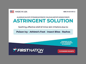 Astringent (Domeboro) Coupon - Astringent Medication