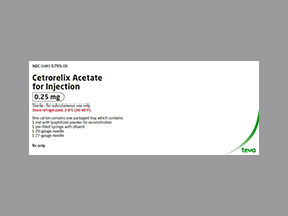 Cetrorelix Acetate (Cetrotide) Coupon - Cetrorelix-acetate Medication
