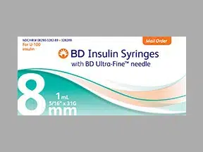 Bd Insulin Syringe Ultrafine