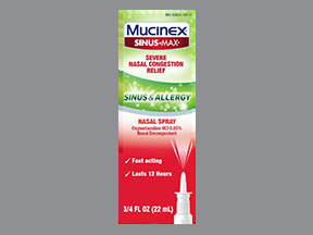 Mucinex Sinus-Max Sinus/Allrgy (Nasal Decongestant Spray) Coupon - Mucinex-sinus-max-sinus-allrgy Medication