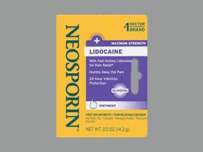 Neosporin + Lidocaine Max Str (First Aid Antibiotic) Coupon - Neosporin-lidocaine-max-str Medication