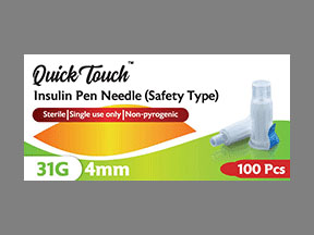 Quick Touch Insulin Pen Needle (DropSafe Safety Pen Needles) Coupon - Quick-touch-insulin-pen-needle Medication