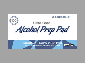 Ultra-Care Alcohol Prep Pads (BD Swab Single Use Regular) Coupon - Ultra-care-alcohol-prep-pads Medication