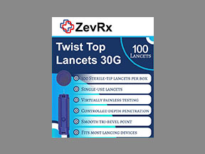 Zevrx Twist Top Lancets 30g (Onetouch Delica Plus) Coupon - Zevrx-twist-top-lancets-30g Medication